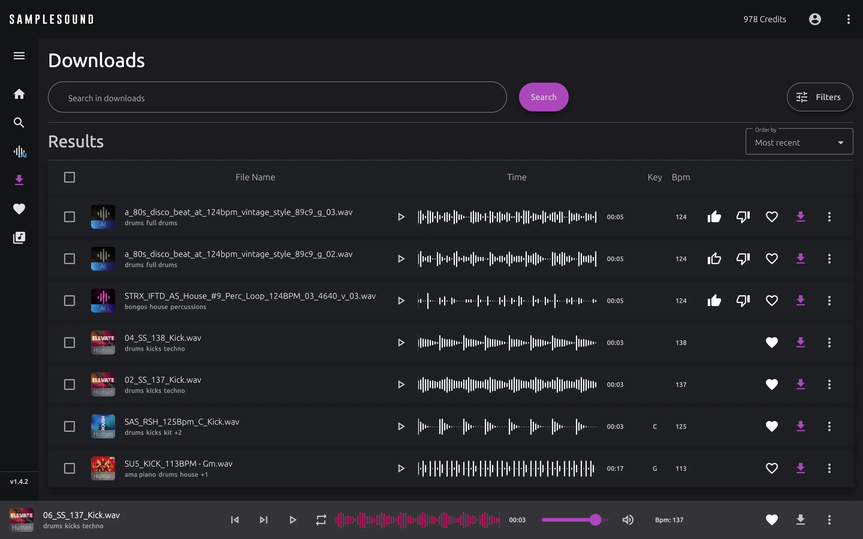 Samplesound web app screenshot 4